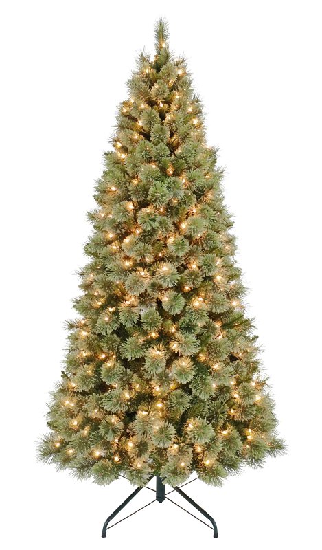 7' CASHMERE PINE TREE LED CLEAR