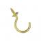 CUP HOOK 1-1/2" SOLID BRASS 2PK