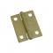 NARROW HINGE 2" SQ BRASS 2PK