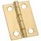 HINGE 1-1/2"X1" SOLID BRASS 2PK