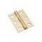 NARROW HINGE 2-1/2" SQ BRASS 2PK