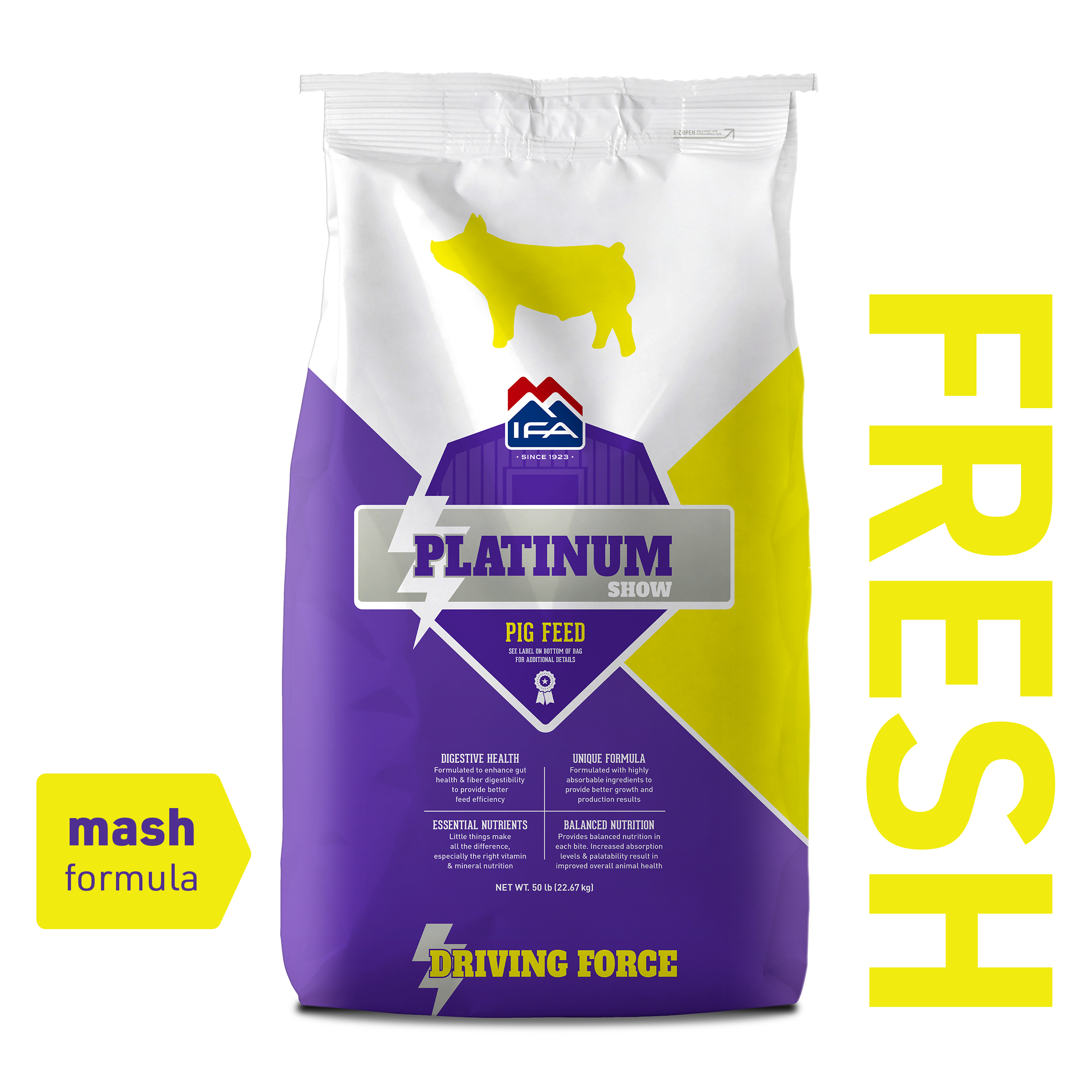 HOG IFA PLATINUM SHOW FRESH 50LB