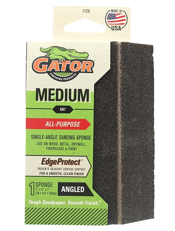 SINGLE ANGLED SANDING SPONGE MED