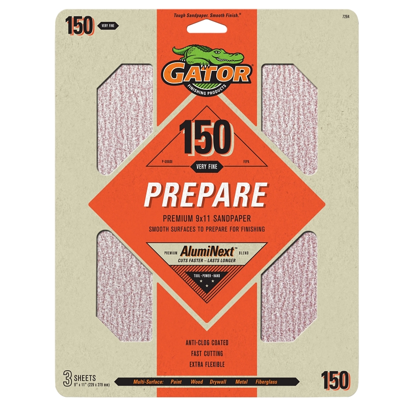 SANDPAPER 150GRIT PREPARE 3PK