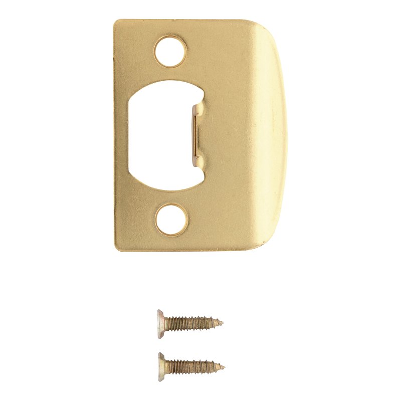 KWIKSET LATCH STRIKE PLATE BRASS