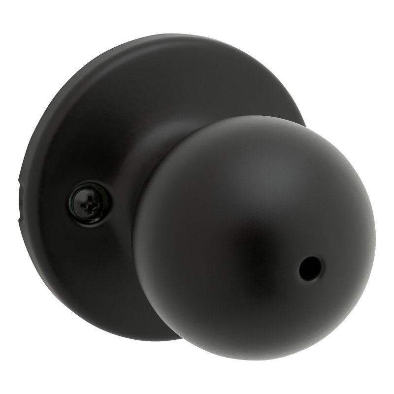 KWIKSET PRIVACY KNOB POLO MT BLK