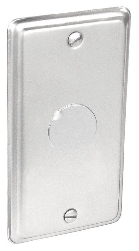 MTL ELECT BOX 1BLANK COVER 1KN-O