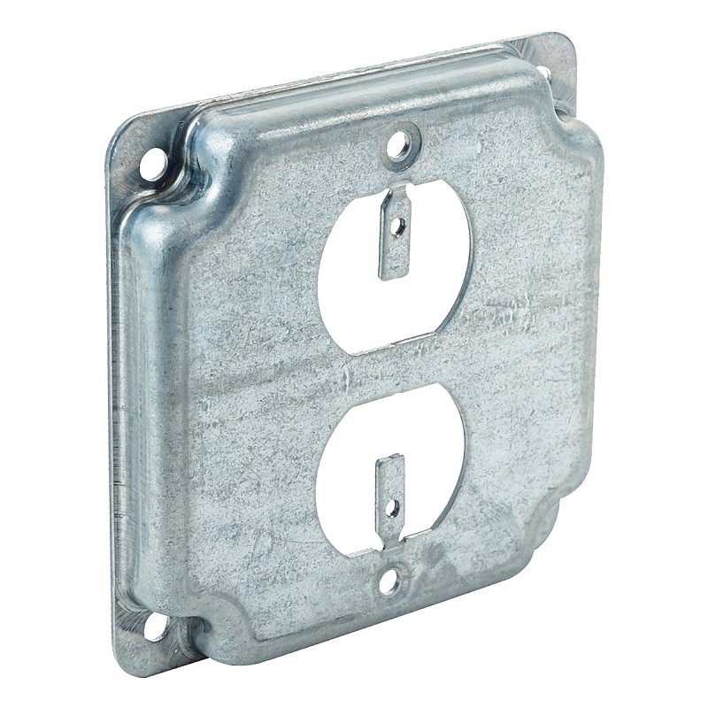 METAL SQ BOX RAISD RECP COVER 1G